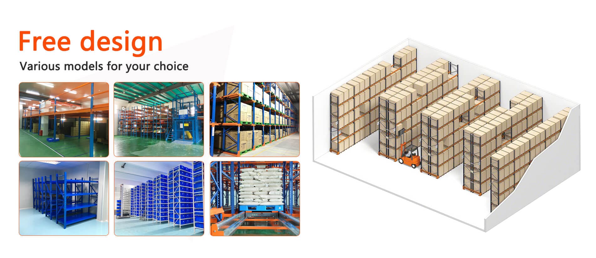 Warehouse racking free design banner